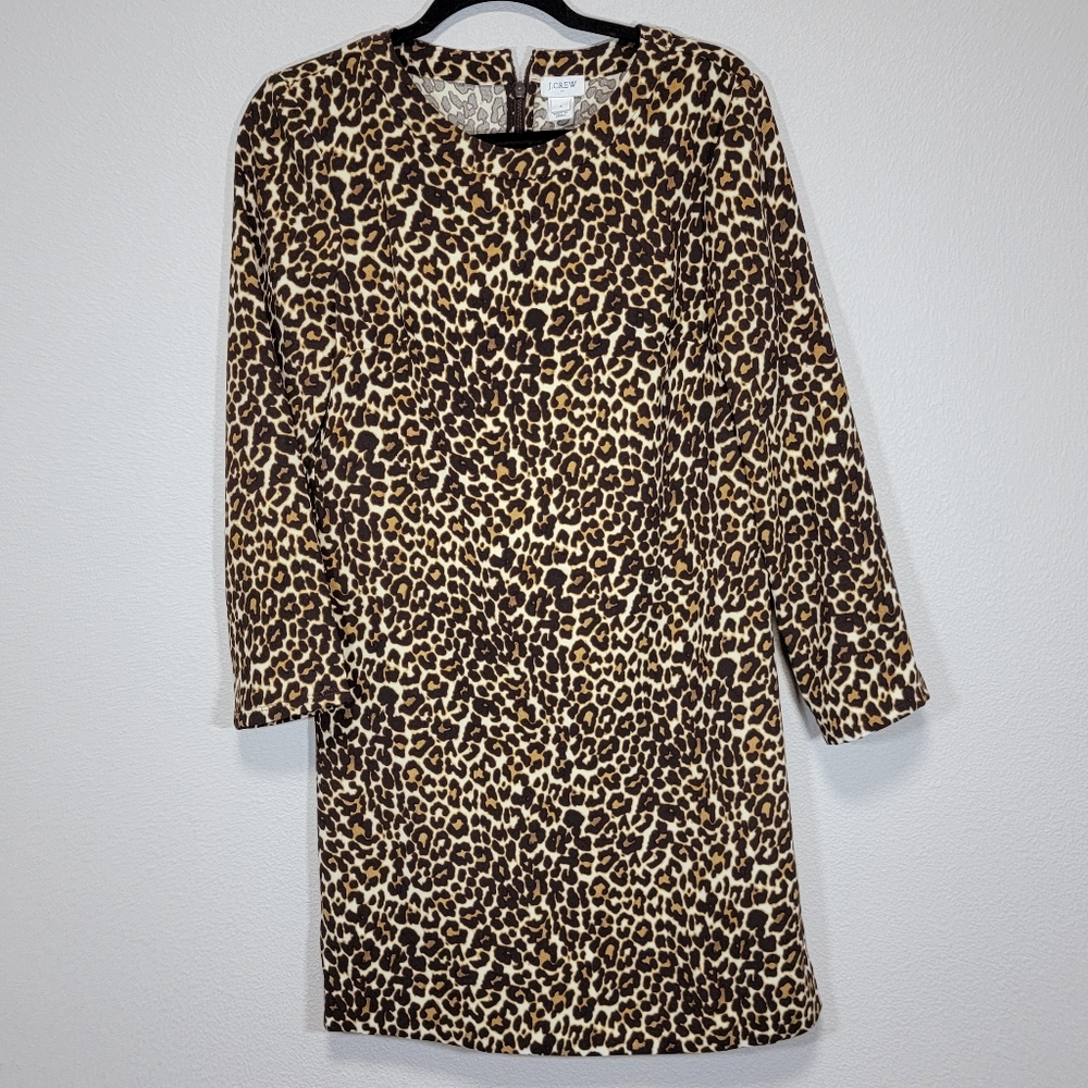 J.crew factory cheetah print Jules wildcat shift dress